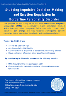 Volunteers needed for TMS for BPD